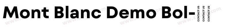 Mont Blanc Demo Bol字体转换